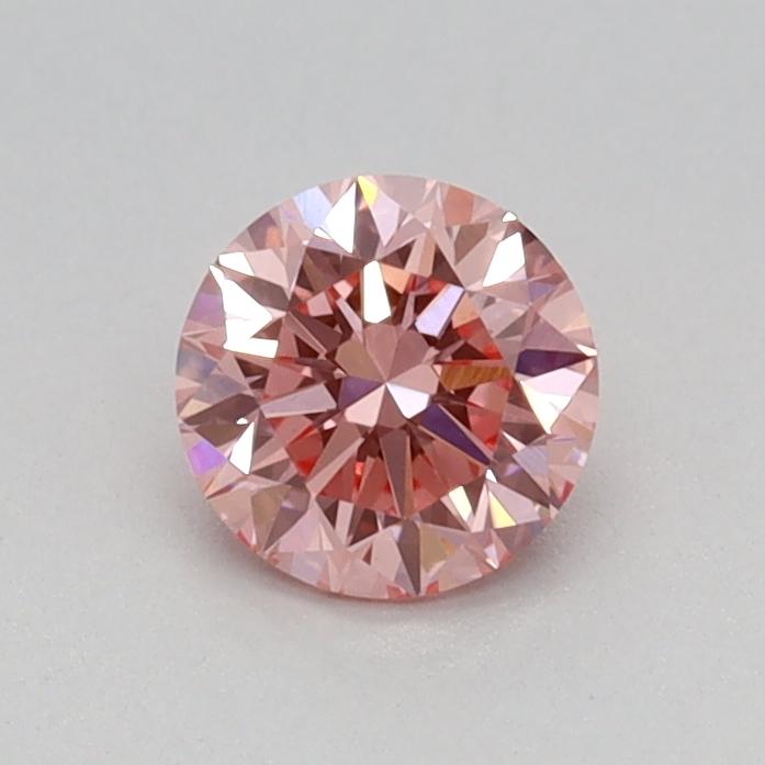 0.39 Ct. Fancy Vivid Pink Round Lab Grown Diamond