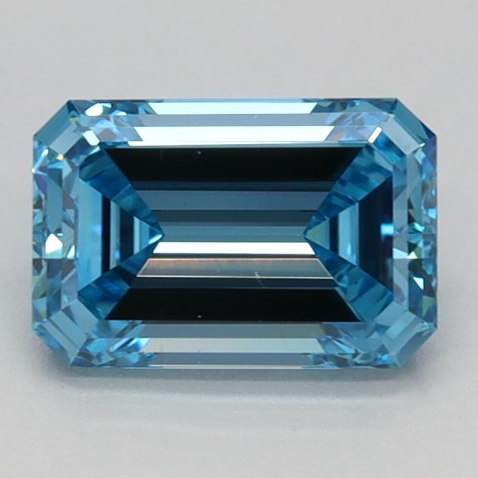 1.00 Ct. Fancy Vivid Blue Emerald Lab Grown Diamond