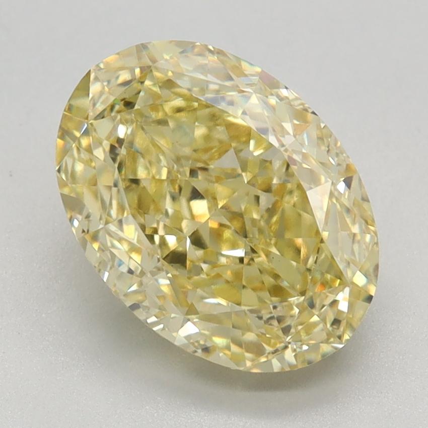 2.51 Ct. Fancy Intense Yellow Oval Lab Grown Diamond