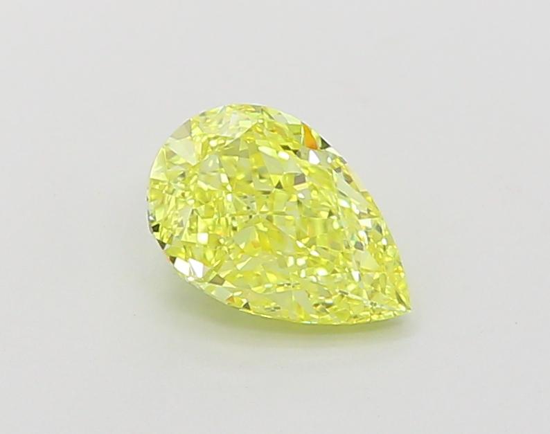 1.13 Ct. Fancy Vivid Yellow Pear Lab Grown Diamond