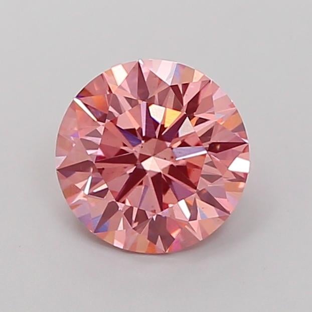 2.06 Ct. Fancy Vivid Pink Round Lab Grown Diamond