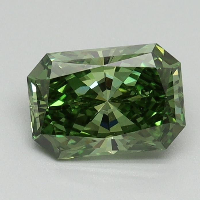 1.01 Ct. Fancy Vivid Green Radiant Lab Grown Diamond