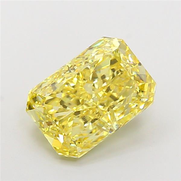 3.76 Ct. Fancy Intense Yellow Radiant Lab Grown Diamond