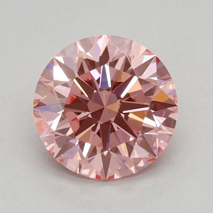 0.65 Ct. Fancy Vivid Pink Round Lab Grown Diamond