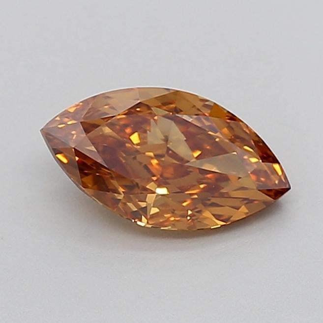 1.06 Ct. Fancy Intense Brownish Orange Marquise Lab Grown Diamond