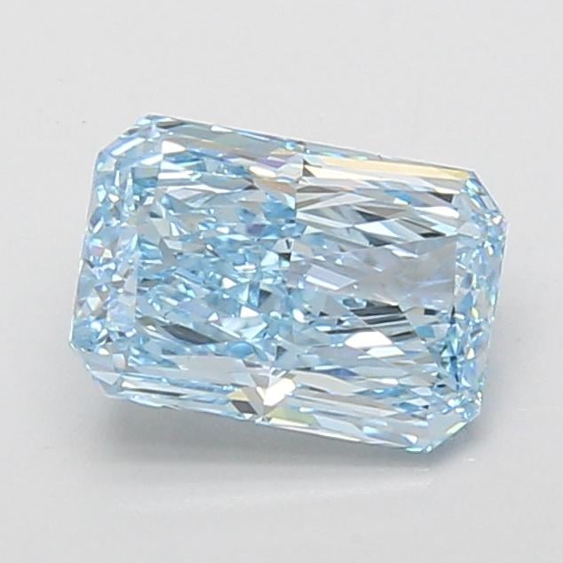 1.59 Ct. Fancy Vivid Blue Radiant Lab Grown Diamond