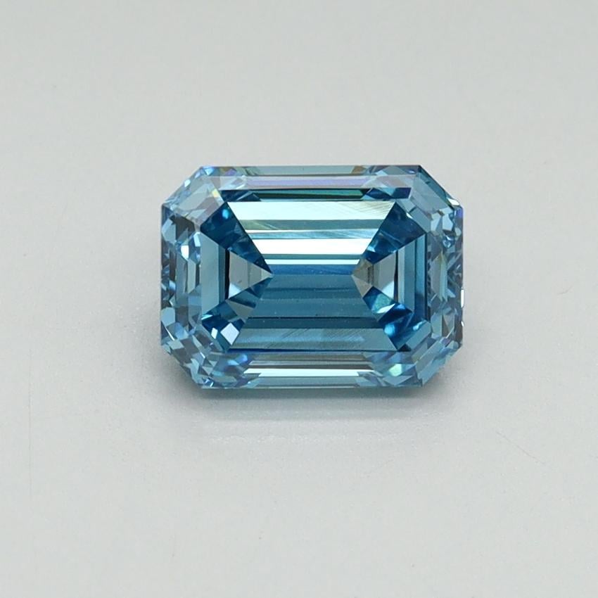 1.03 Ct. Fancy Vivid Blue Emerald Lab Grown Diamond