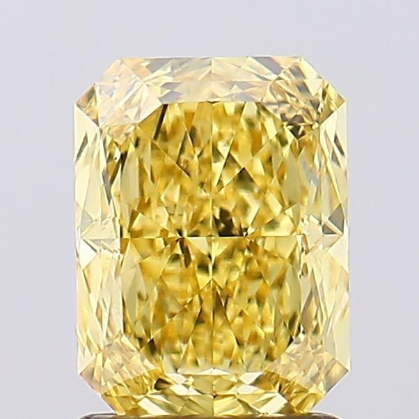 1.51 Ct. Fancy Vivid Yellow Radiant Lab Grown Diamond