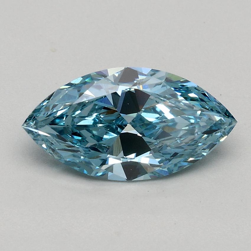 1.01 Ct. Fancy Vivid Blue Marquise Lab Grown Diamond