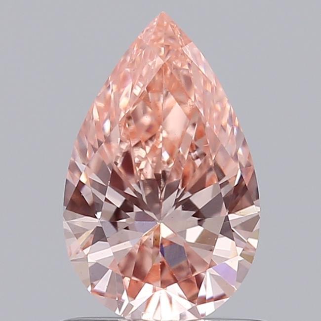 0.69 Ct. Fancy Vivid Pink Pear Lab Grown Diamond