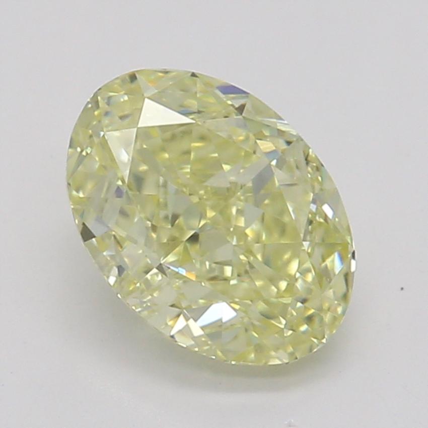 0.70 Ct. Fancy Yellow Oval Diamond