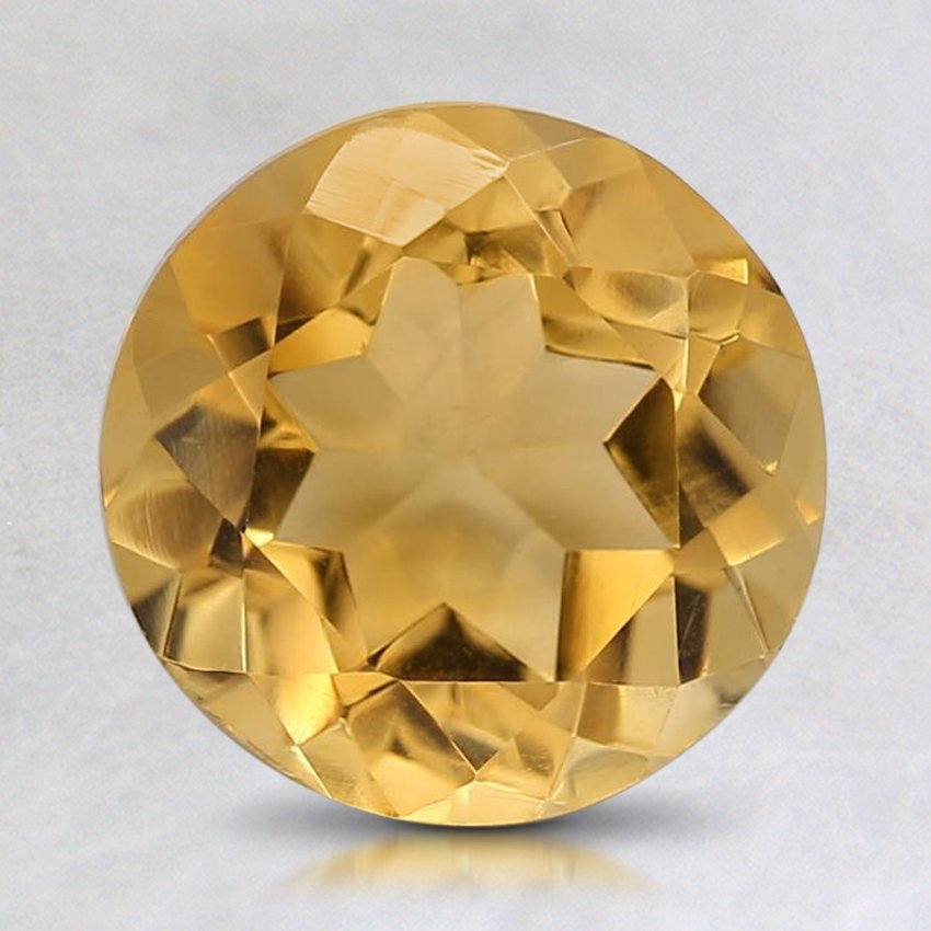 8mm Yellow Round Citrine