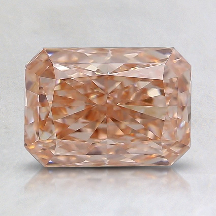 1.01 Ct. Fancy Pinkish Orange Radiant Lab Grown Diamond