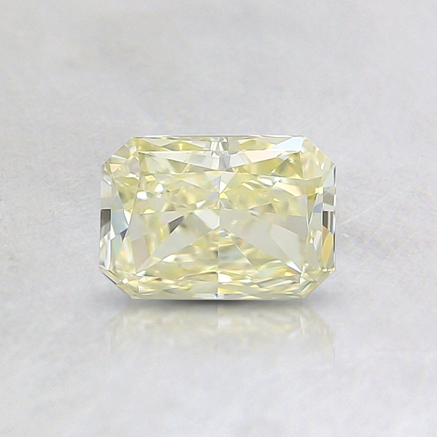 fancy light yellow diamond ring