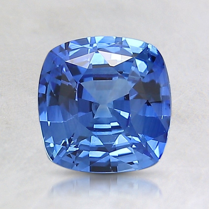6.5x6.3mm Blue Cushion Sapphire