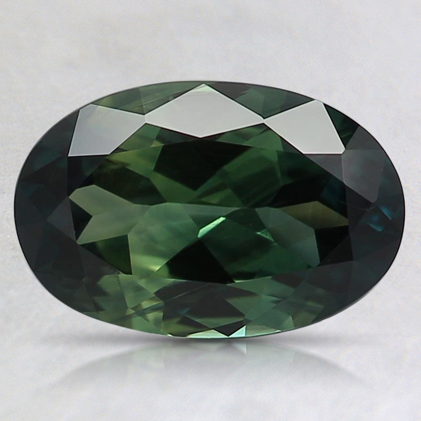 9.4x6.2mm Unheated Teal Oval Australian Sapphire