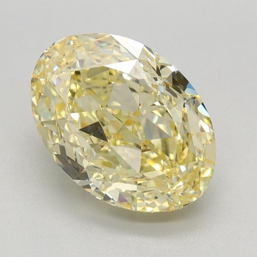 2.25 Ct. Fancy Intense Yellow Oval Lab Grown Diamond