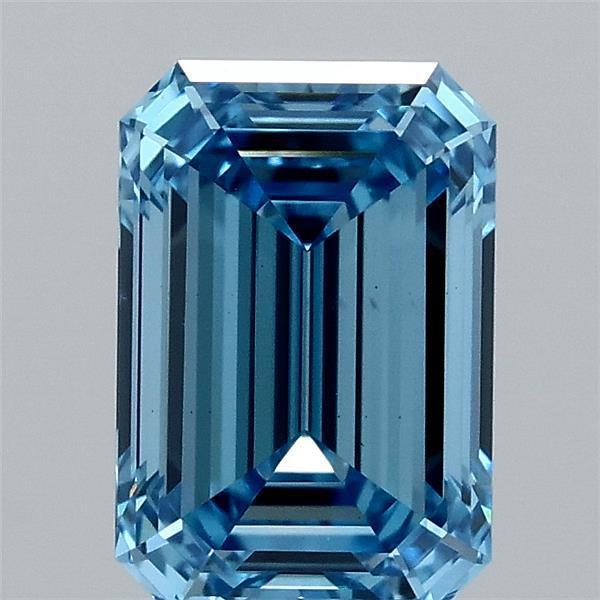 1.10 Ct. Fancy Vivid Blue Emerald Lab Grown Diamond