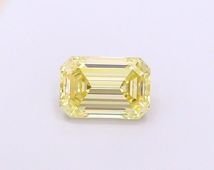 1.08 Ct. Fancy Light Yellow Emerald Lab Grown Diamond