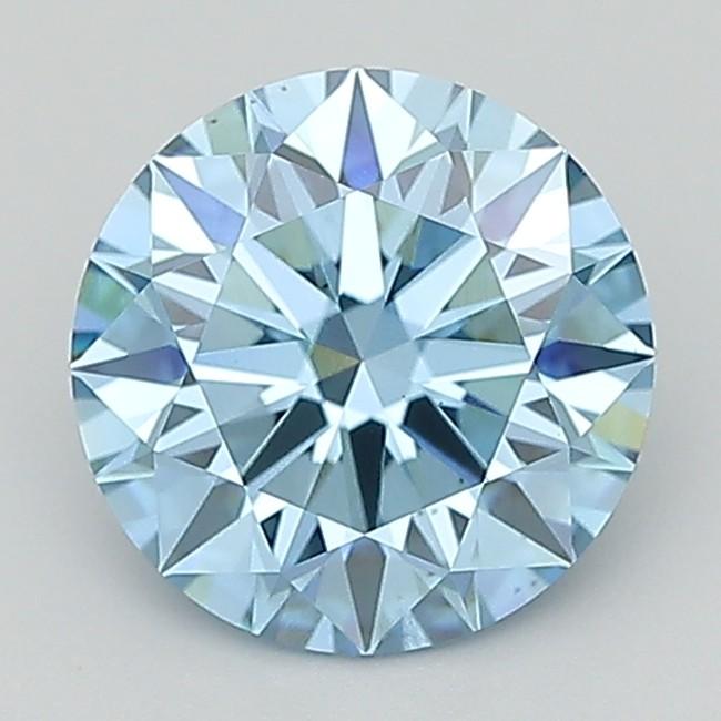 1.62 Ct. Fancy Vivid  Blue Round Lab Grown Diamond