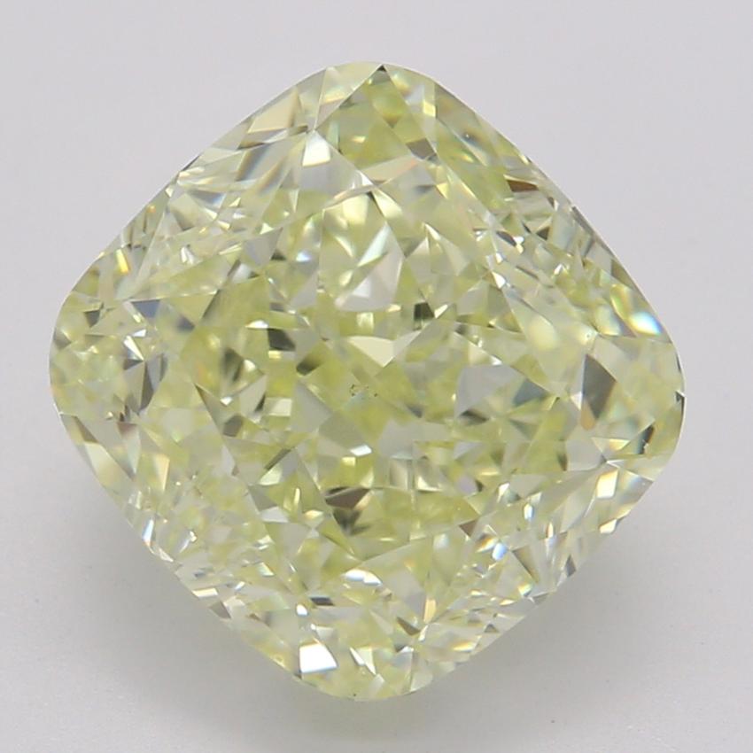 2.31 Ct. Fancy Light Yellow Cushion Diamond