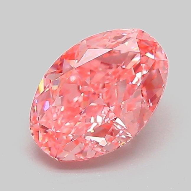 1.08 Ct. Fancy Vivid Pink Oval Lab Grown Diamond