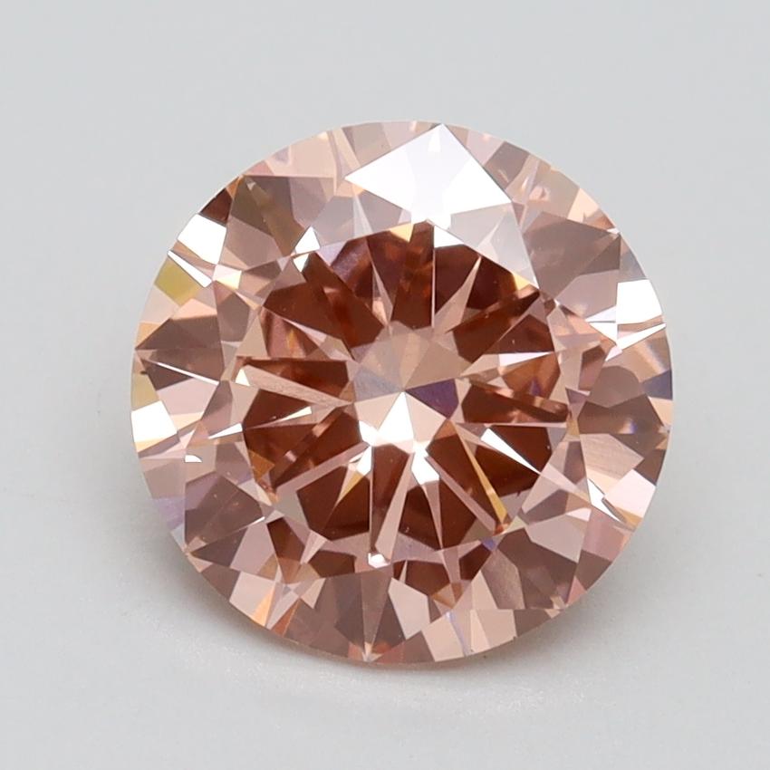 2.00 Ct. Fancy Intense Pink Round Lab Grown Diamond