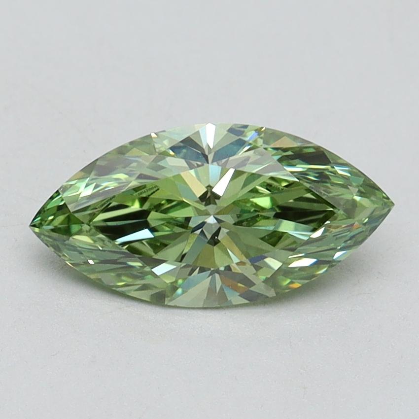 1.03 Ct. Fancy Vivid Green Marquise Lab Grown Diamond