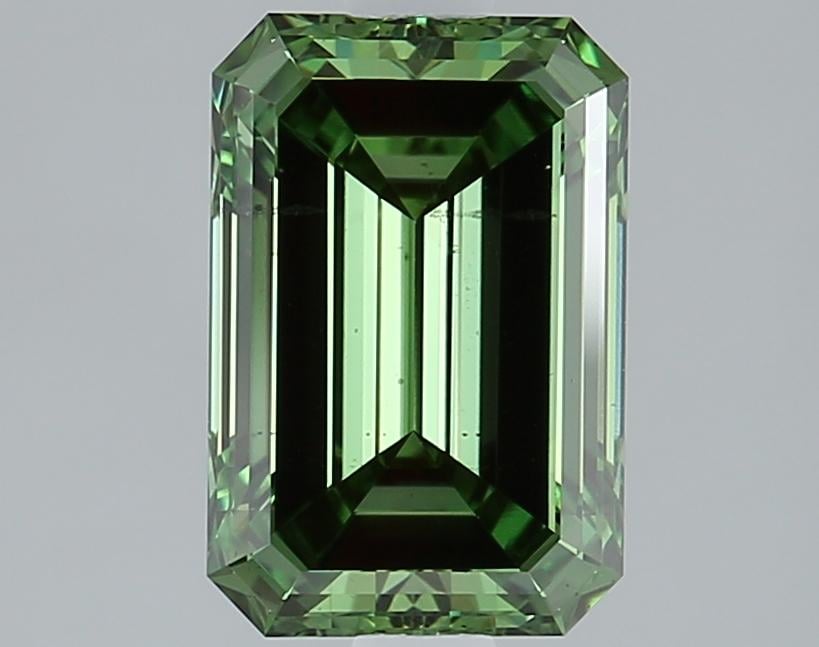 2.00 Ct. Fancy Vivid Green Emerald Lab Grown Diamond