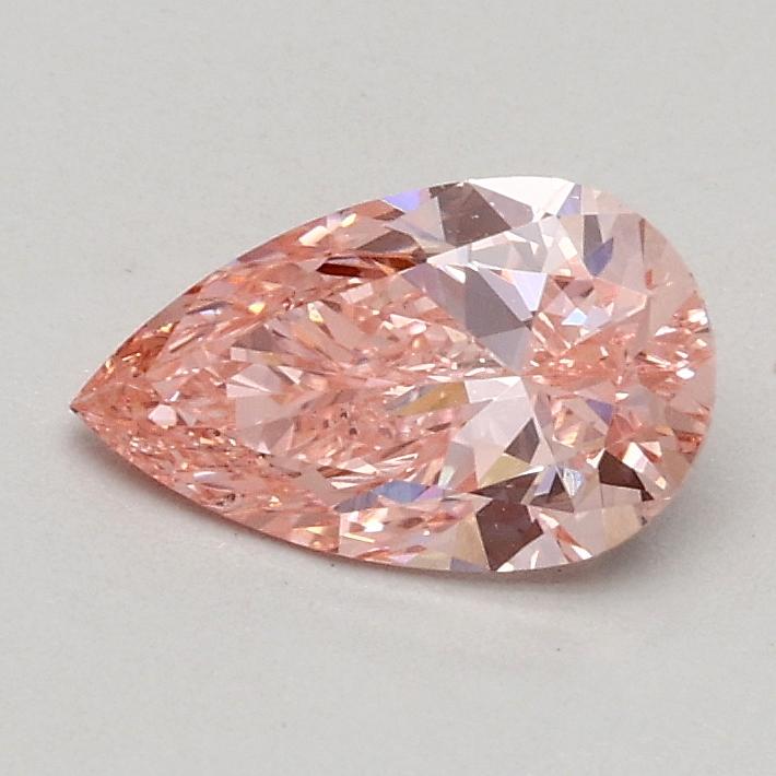 0.53 Ct. Fancy Intense Pink Pear Lab Grown Diamond