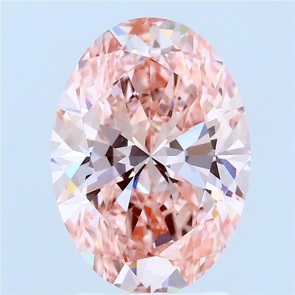 2.06 Ct. Fancy Vivid Pink Oval Lab Grown Diamond