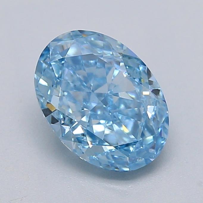 1.00 Ct. Fancy Blue Oval Lab Grown Diamond