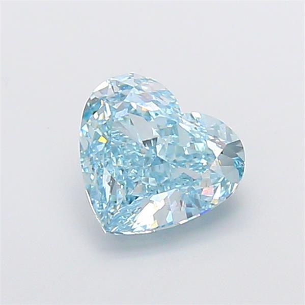 1.91 Ct. Fancy Vivid Blue Heart Lab Grown Diamond