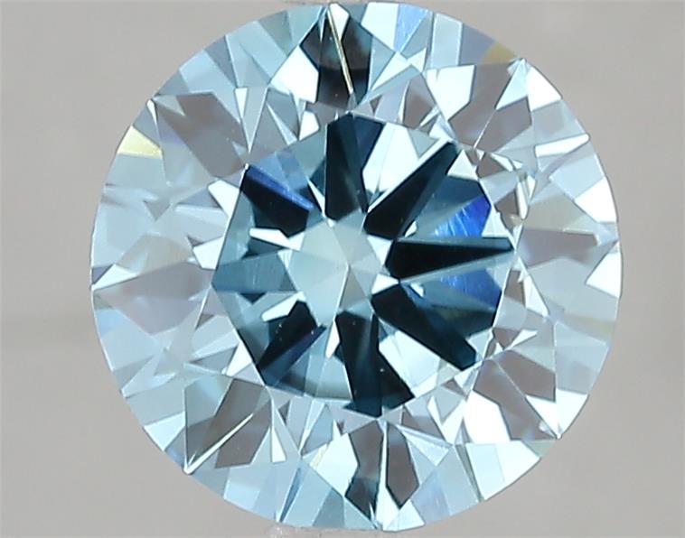 2.54 Ct. Fancy Vivid Blue Round Lab Grown Diamond