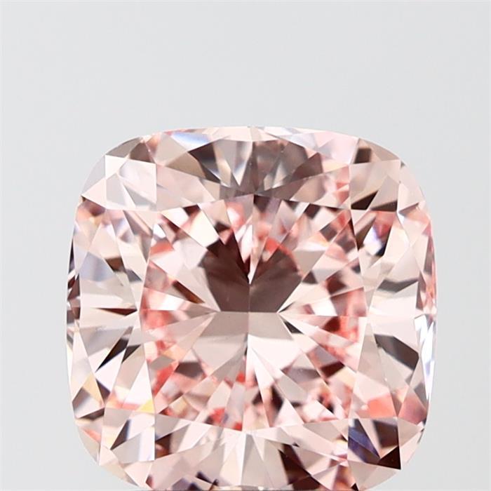 3.01 Ct. Fancy Intense Pink Cushion Lab Grown Diamond
