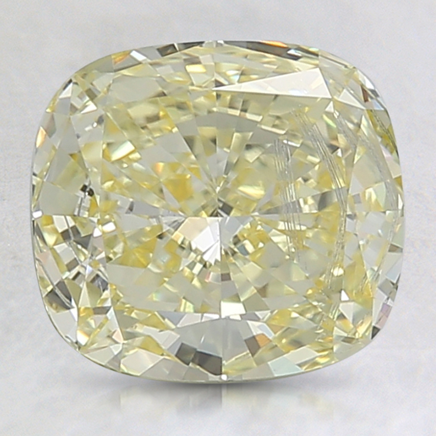 2.22 Ct. Fancy Intense Yellow Cushion Lab Grown Diamond