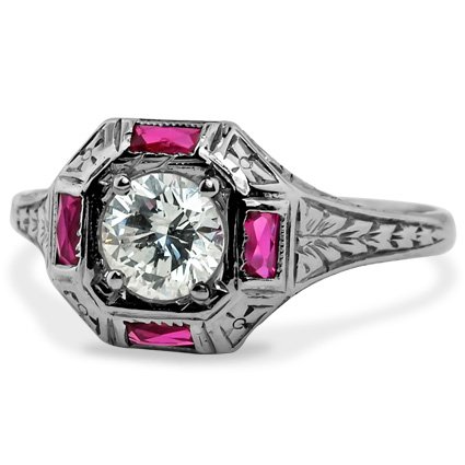 Art Nouveau Diamond Vintage Ring