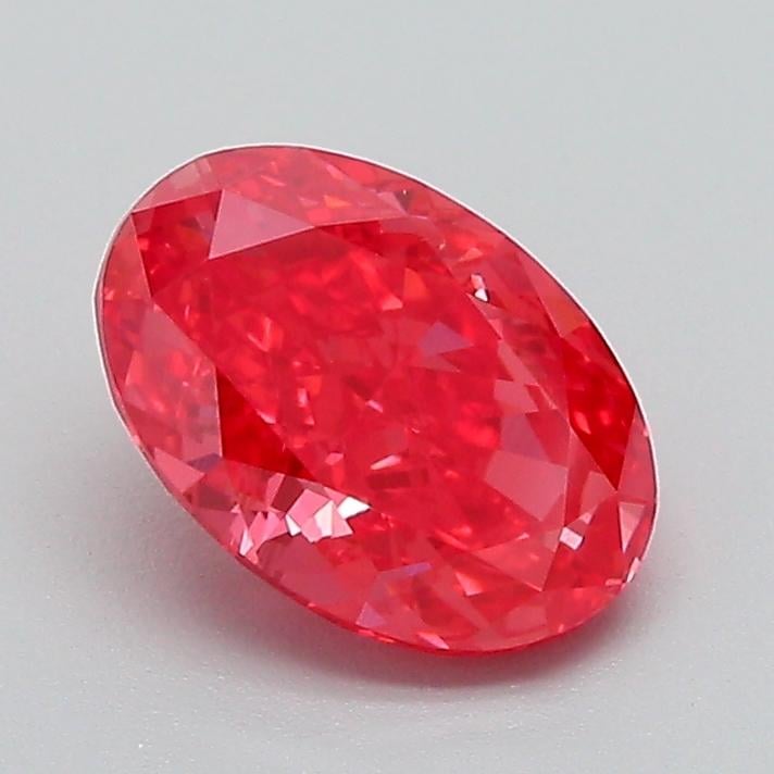 1.28 Ct. Fancy Vivid Pink Oval Lab Grown Diamond
