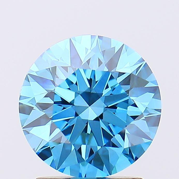 1.86 Ct. Fancy Vivid Blue Round Lab Grown Diamond