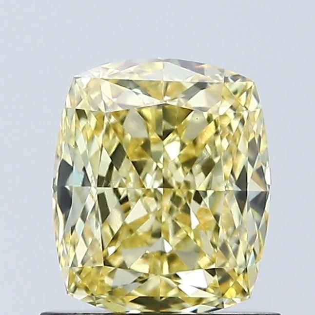 1.05 Ct. Fancy Intense Yellow Cushion Lab Grown Diamond