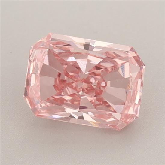1.07 Ct. Fancy Vivid Pink Radiant Lab Grown Diamond