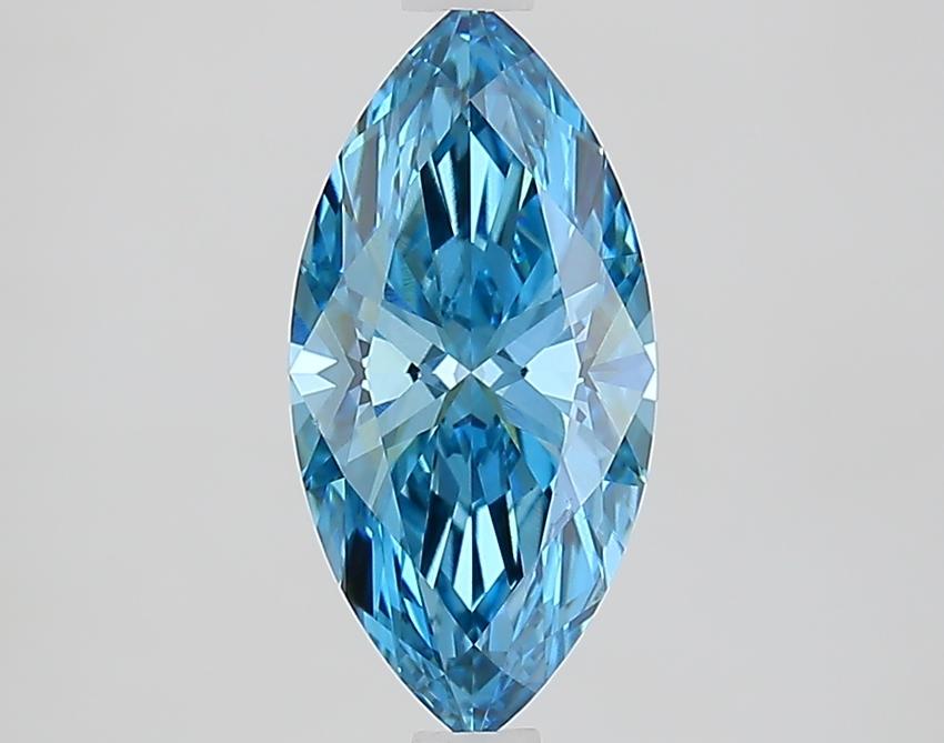 1.51 Ct. Fancy Vivid Blue Marquise Lab Grown Diamond