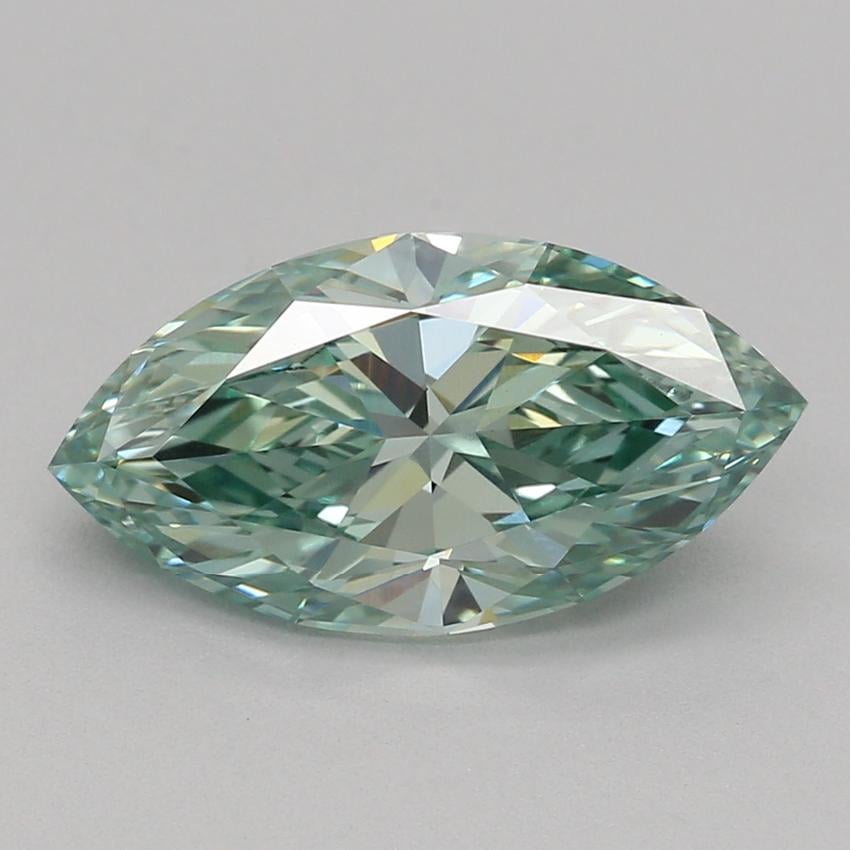 1.56 Ct. Fancy Vivid Green Marquise Lab Grown Diamond