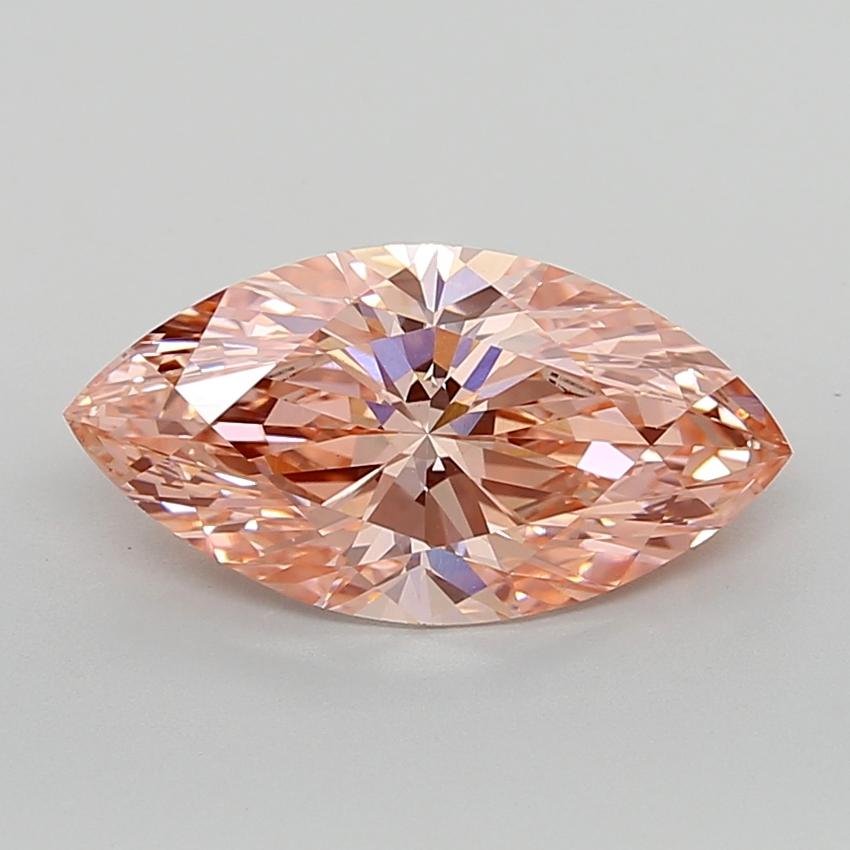 3.03 Ct. Fancy Vivid Pink Marquise Lab Grown Diamond