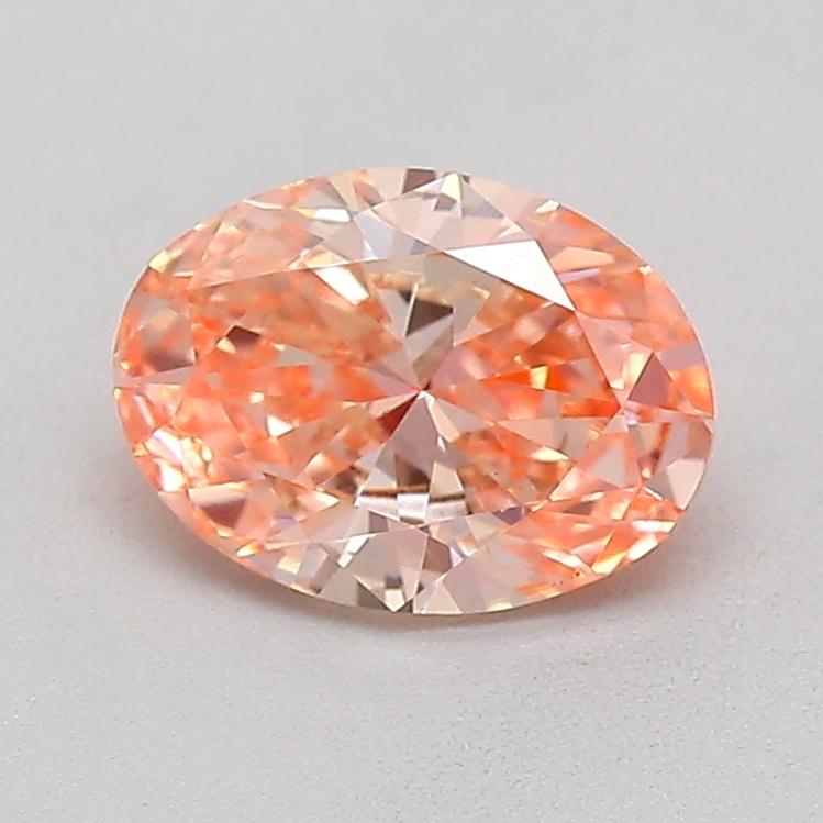 0.50 Ct. Fancy Vivid Pink Oval Lab Grown Diamond