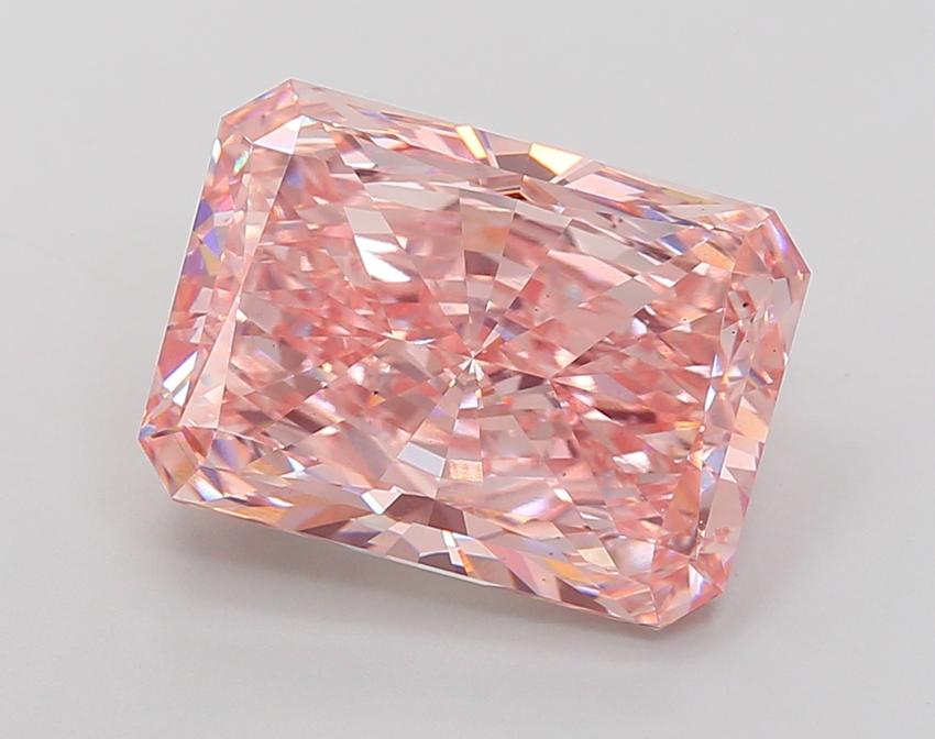 11.19 Ct. Fancy Intense Pink Radiant Lab Grown Diamond
