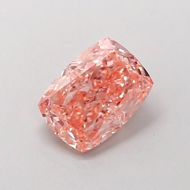 1.03 Ct. Fancy Intense  Pink Cushion Lab Grown Diamond