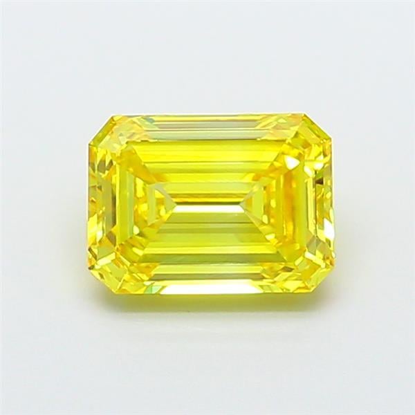 1.91 Ct. Fancy Vivid  Yellow Emerald Lab Grown Diamond