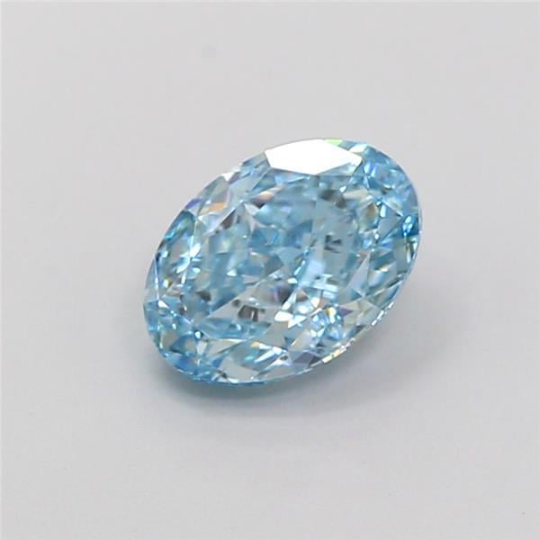 1.03 Ct. Fancy Vivid  Blue Oval Lab Grown Diamond