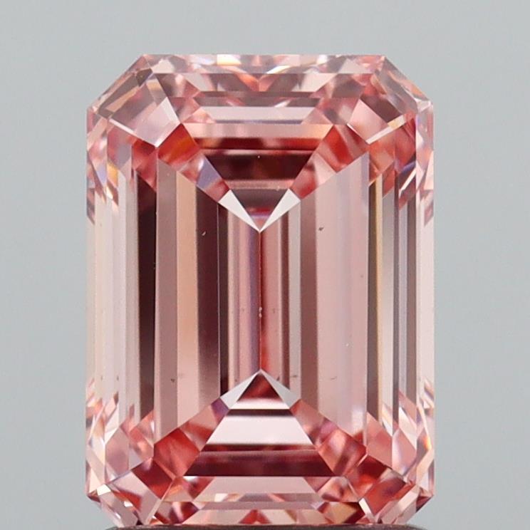 1.56 Ct. Fancy Intense  Pink Emerald Lab Grown Diamond